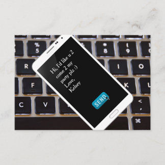 Handy Einladung zum Geburtstag