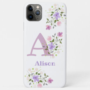 Handy-Fall - Erstmaliges Plus Name & Blume-Design Case-Mate iPhone Hülle