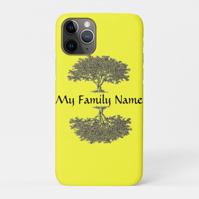 Handy-Fall - Familienstamm und Name Case-Mate iPhone Hülle (Rückseite)
