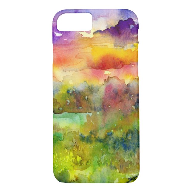 Handy-Fall für Aquarellbilder Case-Mate iPhone Hülle (Rückseite)