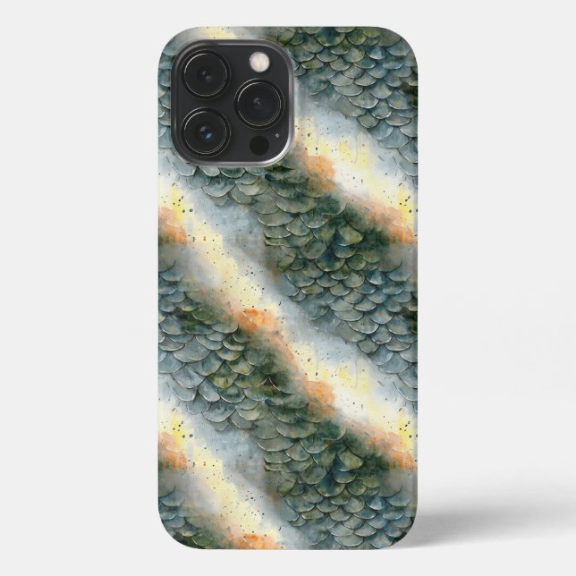 Handy-Fall für Dragon Scale iPhone Hülle (Rückseite)