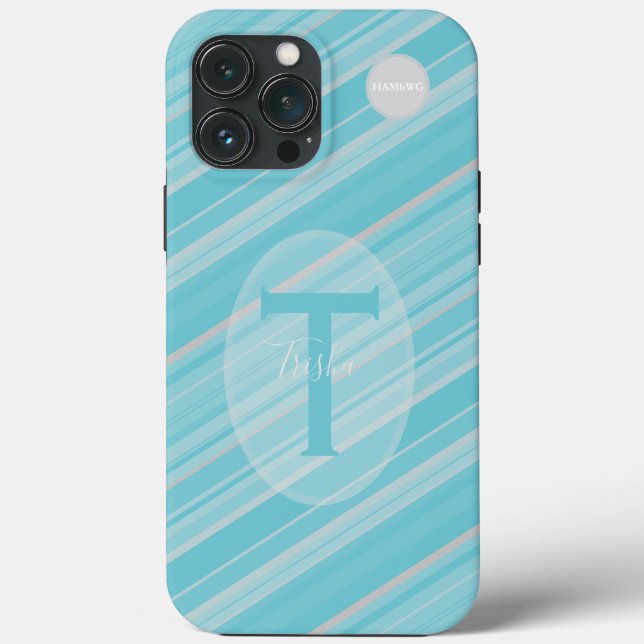Handy-Fall mit Initial und Name HAMbyWG Case-Mate iPhone Hülle (Rückseite)