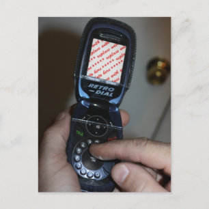Handy-Foto-Rahmen für Wählverbindungen Postkarte