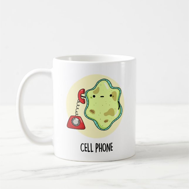 Handy Funny Biology Science Puff Kaffeetasse (Links)