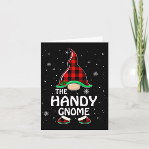 Handy Gnome Buffalo Kariert Matching Family Christ Karte