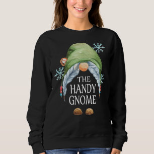 Handy Gnome Buffalo Kariert Matching Family Christ Sweatshirt