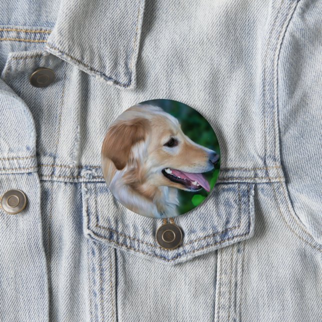 Handy Golden Retriever Button (Beispiel)