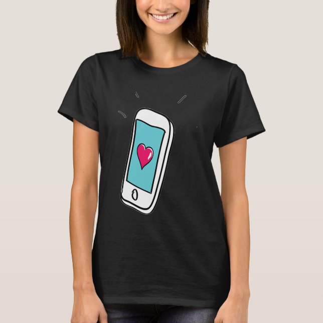 Handy-Liebe T-Shirt (Vorderseite)