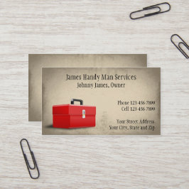 Handy Man Contractor Reparatur Man Business Card Visitenkarte