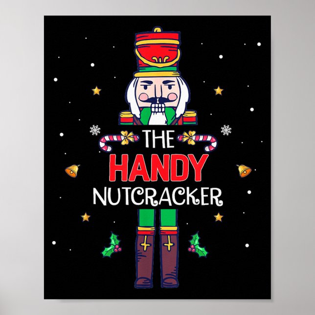 Handy Nutcracker Funny Christmas Family Matching O Poster (Vorne)
