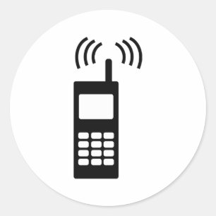 Handy Runder Aufkleber