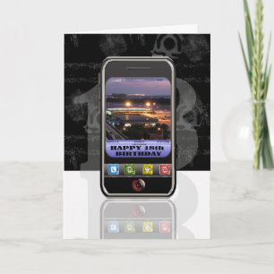 Handy SMS-Nachricht Happy Birthday Handy Karte