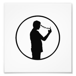 Handy-Suchtkonzept Zeichnend Fotodruck