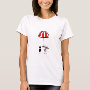 Handy Wallpaper Cat Dog Schirmhund T-Shirt