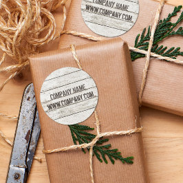 Handybauweise aus Whitealkholz Runder Aufkleber