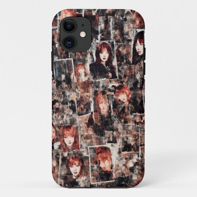 Handyfall für künstlerisches Portrait Case-Mate iPhone Hülle (Rückseite)