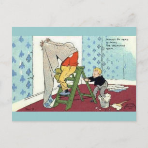 Handyfrau Postkarte
