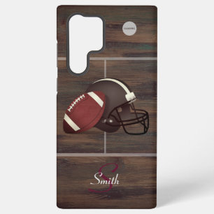 Handyhülle Footballspieler-Grafik mit Namen Samsung Galaxy Hülle