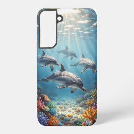 Handyhülle mit Delfinen. Samsung Galaxy Hülle