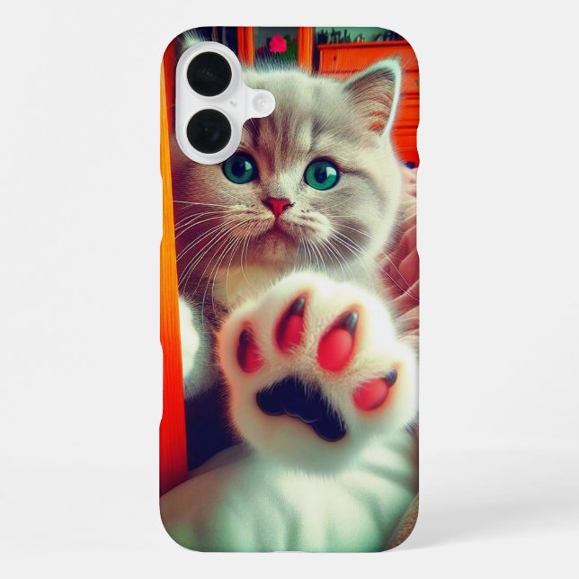 Handyhülle mit Kätzchen iPhone Hülle (Rückseite)