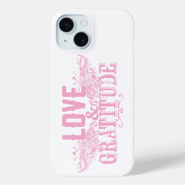 Handyhülle mit Liebe und Dankbarkeit Case-Mate iPhone Hülle (Rückseite)