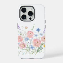 Handyhülle mit Wildblumen Cottagecore-Stil iPhone 15 Pro Hülle