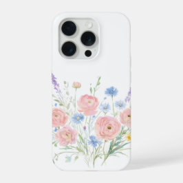 Handyhülle mit Wildblumen Cottagecore-Stil iPhone 15 Pro Hülle