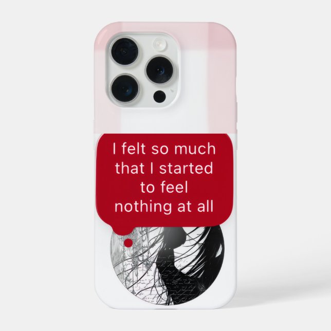 Handyhülle mit Zitat iPhone Hülle (Rückseite)
