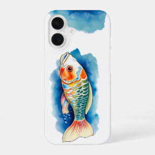 Handyhülle - Watercolor-Serie: Koi-Fisch iPhone 16 Hülle