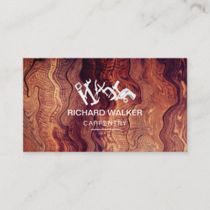 Handyman-Bauwerkzeuge aus Holz Visitenkarte