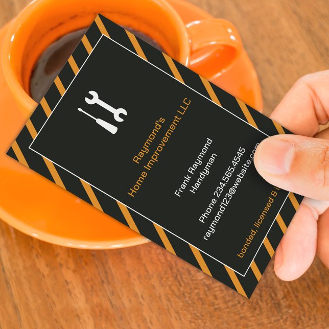 Handyman Business Card Visitenkarte (Von Creator hochgeladen)