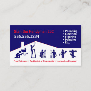 Handyman Business Card Visitenkarte