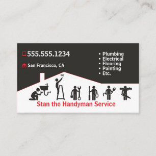 Handyman Business Card Visitenkarte