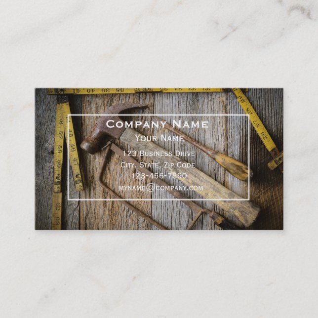 Handyman Business Card Visitenkarte (Vorderseite)