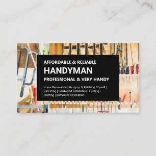 Handyman Business Card - Worktools Wall Visitenkarte