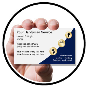 Handyman Business Cards Visitenkarte