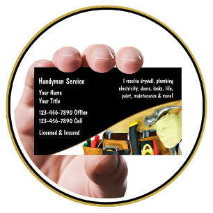 Handyman Business Cards Visitenkarte