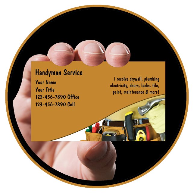 Handyman Business Cards Visitenkarte (Von Creator hochgeladen)
