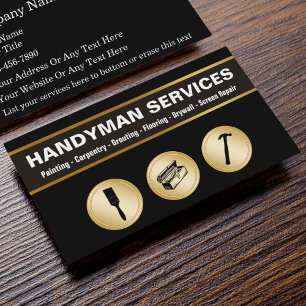 Handyman Business Cards Visitenkarte