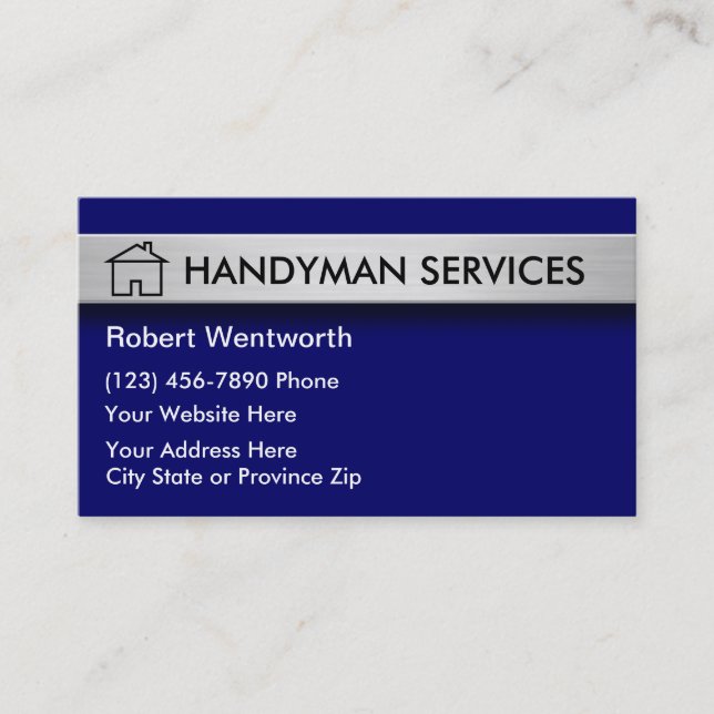 Handyman Business Cards Visitenkarte (Vorderseite)