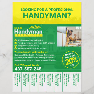 Handyman Business Flyer - Zuhause Business