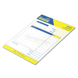 Handyman Business Invoice Pad - Zuhause Business Notizblock