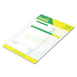 Handyman Business Invoice Pad - Zuhause Business Notizblock