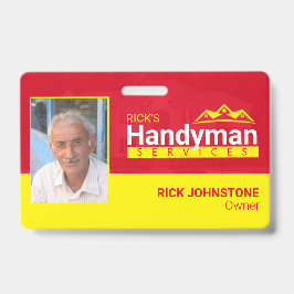 Handyman Business Metal Clip Abzeichen - Zuhause B Ausweis