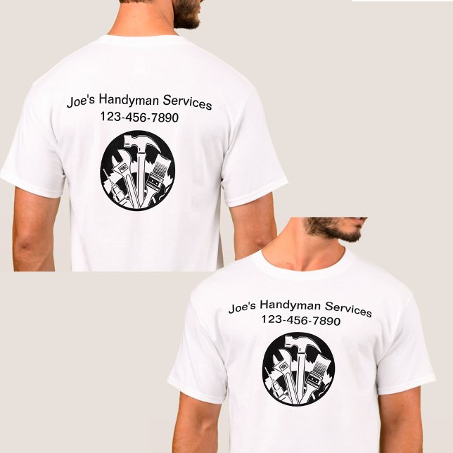 Handyman Business Work-Shirt T-Shirt (Von Creator hochgeladen)