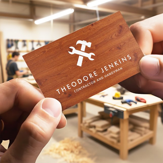 Handyman Carpenter Repair & Maintenance Service  Visitenkarte (Von Creator hochgeladen)
