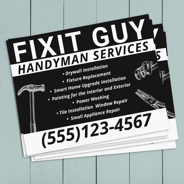 Handyman Carpentry Flyer (handyman flyer with services)