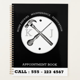 Handyman Construction Business Logo Schwarz Custom Planer