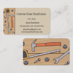 Handyman Custom Business Cards Visitenkarte