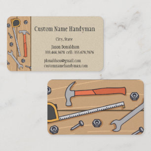 Handyman Custom Business Cards Visitenkarte